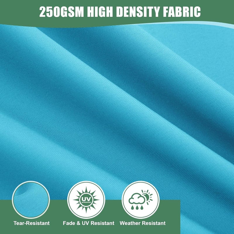 Summsun Chaise Lounge Cushions Outdoor - Waterproof and Fade Resistant Sun Lounger Replacement Cushions - Patio Lounger Pads with Removable Cover for Pool, Deck, Lawn, 80 x 26 x 3 Inch, Teal - Image 5